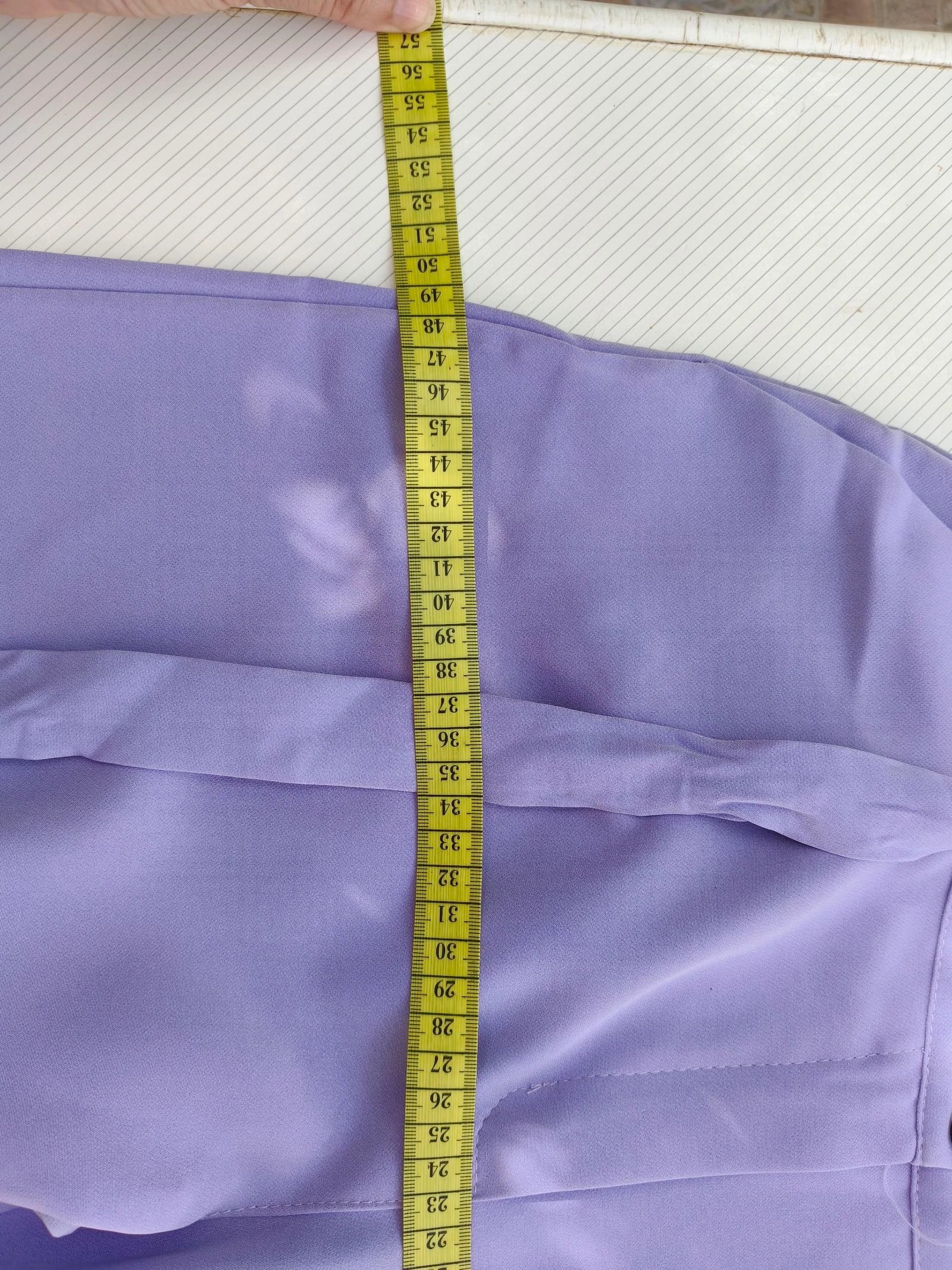 Pantalón de vestir morado lila con lazo – photo 10